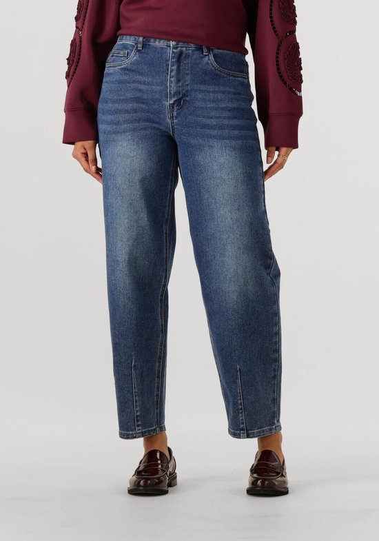 Object Objsava Mw Barrel Ankel Jeans Jeans Femme - Pantalon - Blauw - Taille XS