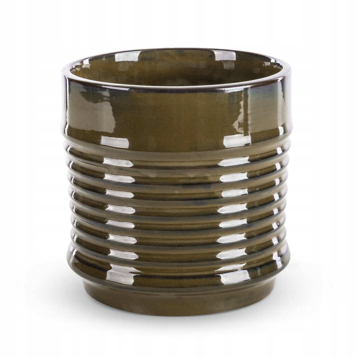 Bruine keramiek pot 17x17 cm - stijlvolle decoratie