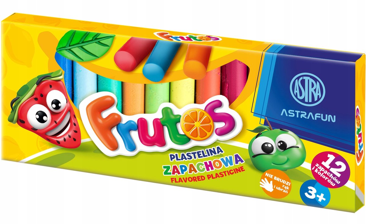 Astra Frutos geurende klei - 12 levendige kleuren