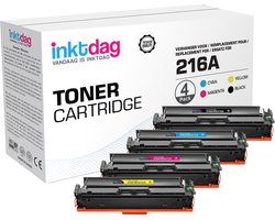 Inktdag Compatibele HP 216A / 216X Toner Cartridge - Vervanging voor HP 216 Toner - Hoge Capaciteit - Pack of 4