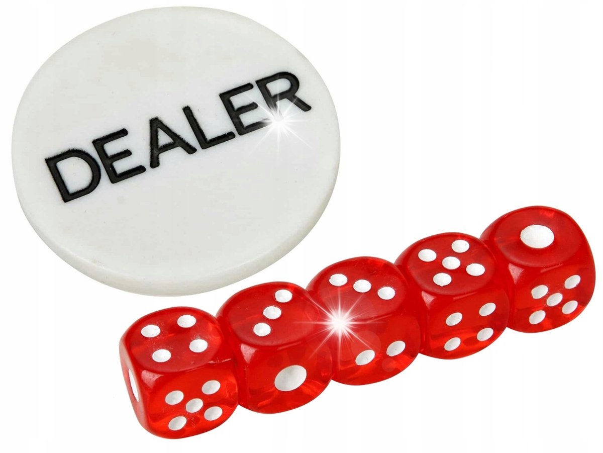 Pokerset Texas Hold'em 500 Chips & Koffers - Complete set