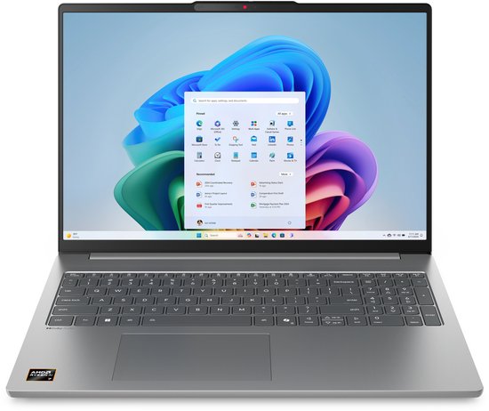 Lenovo IdeaPad Slim 5 16AKP10 Copilot+ PC 350 Laptop 40,6 cm (16") WUXGA 16 GB DDR5-SDRAM 1 TB SSD Wi-Fi 7 (802.11be) Windows 11 Home Duits Grijs - Lenovo - Hoofdafbeelding