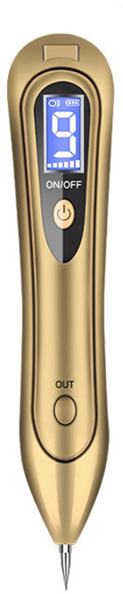 Laser Plasma Pen - Blauw Licht - Huidverzorging- Gezicht - Huid - Donkere Vlekken - Sproeten - Pigmentvlekken - Wratten - Tattoo - Moedervlekken - Verwijderaar - Schoonheid - Huidverjonging-pigmentvlekken verwijderen - verjaardag cadeau - Goud