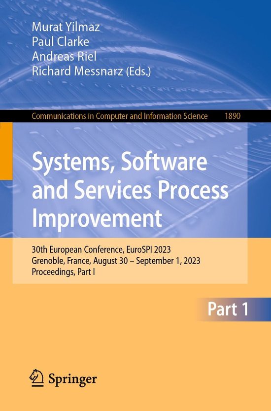 Springer Nature Proceedings Computer Science 1 - Systems, So ... - cover