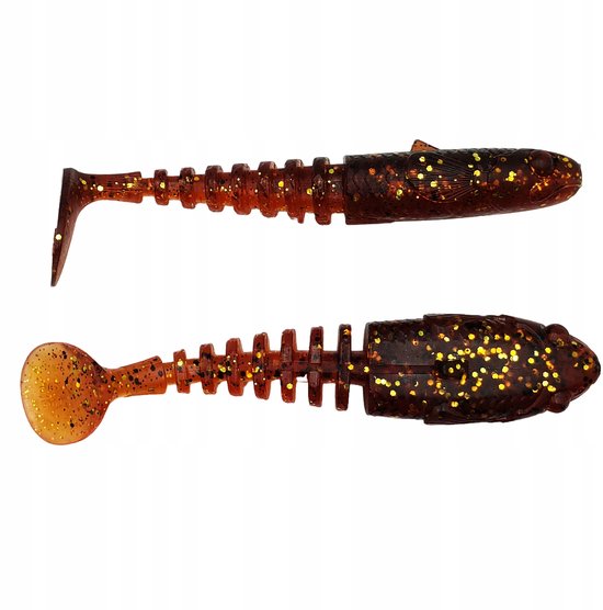 Savage Gear Gobster Shad 7,5cm - Motorolie - Vangt Baars, Snoek & Snoekbaars — afbeelding 3