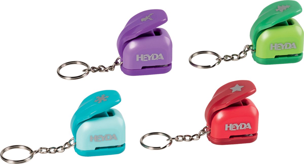 Heyda Decoratieve Perforator Mini Hangers 'Kerst', Displayverpakking
