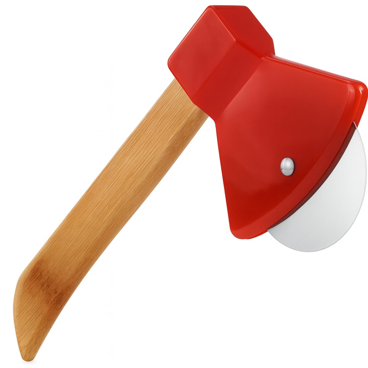 Boeste® Pizzasnijder RVS – duurzaam, ergonomisch, stijlvol bijl-design