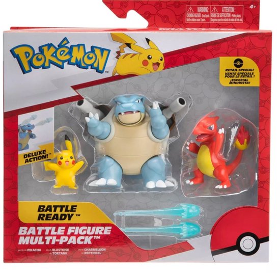 pokemon battle figure multi-pack - pokémon - set van 3 figuren