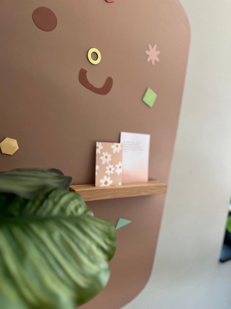 Magneetsticker rechthoek 60x95 cm caramel
