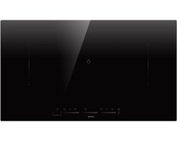 Wiggo WH-B935IRS(B) – Inbouw Inductiekookplaat – 90 cm – 5+2 kookzones met bridgefunctie – 7600W – 9 standen slide control – Boostfunctie – Touch Control – Timer – Kinderslot – 5 jaar garantie – 3 fase zonder stekker – Zwart Kristalglas