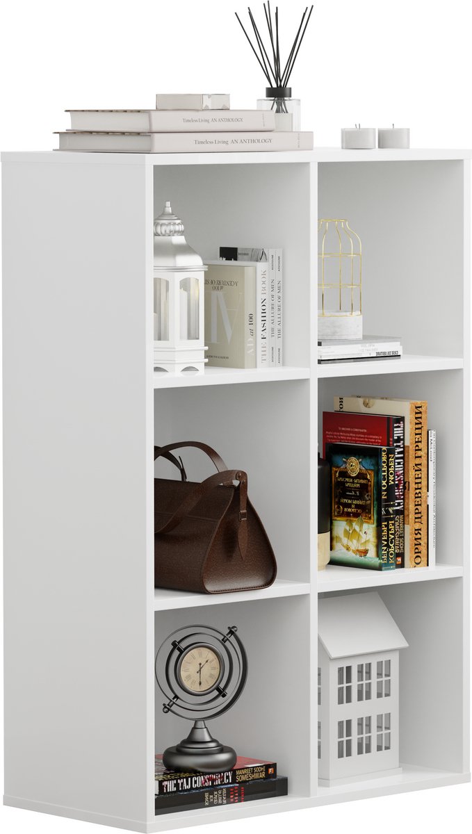 VDD - Vakkenkast - Vakken kast- Vakkenkast wit - Boekenkast - Wandkast - Boeken kast - Boekenkast wit - Wand kast - wit