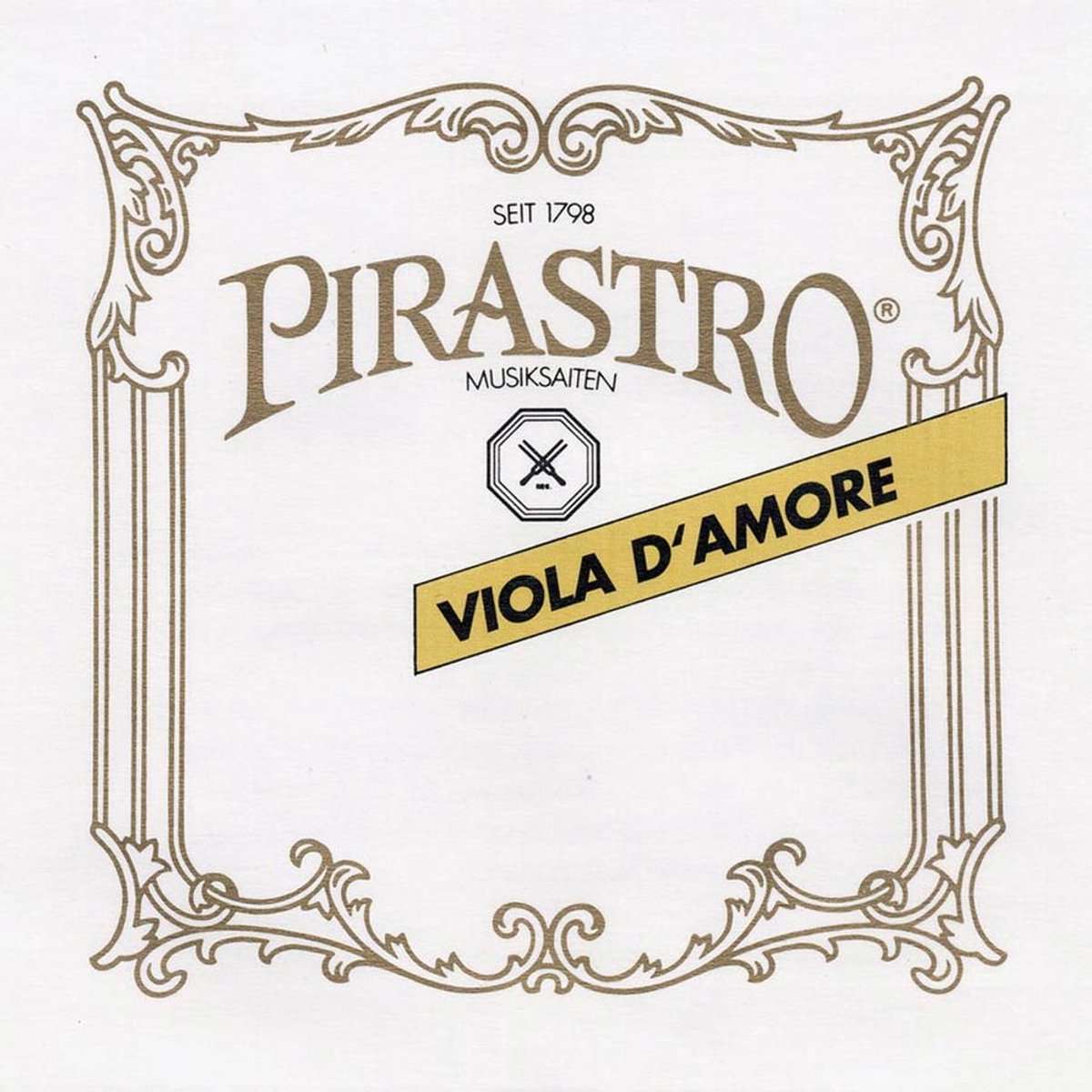 Pirastro P251720 viola d'amore string A-7 (26 1/2), gut core, silverplated