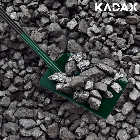 KADAX Schep, koolstofschep, schep met ergonomische steel, schep met stevige handgreep, robuuste schep voor as, kolen, koolstof, tuingereedschap, tuinspade (metalen steel) van Merkloos	 — afbeelding 2