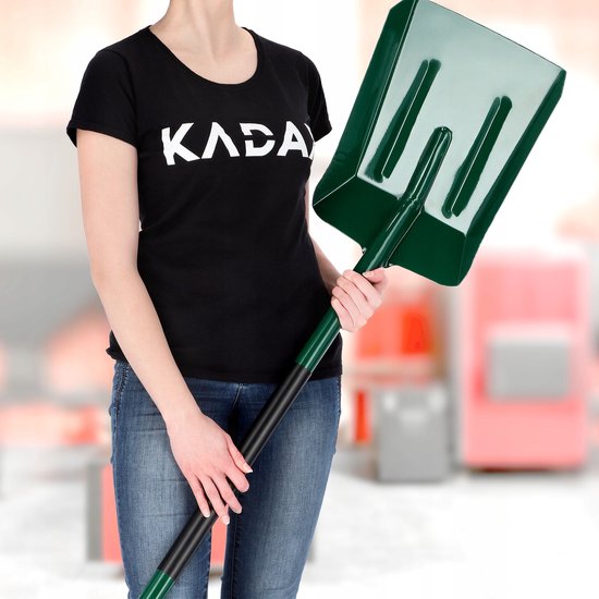KADAX Schep, koolstofschep, schep met ergonomische steel, schep met stevige handgreep, robuuste schep voor as, kolen, koolstof, tuingereedschap, tuinspade (metalen steel) van Merkloos	 — afbeelding 5
