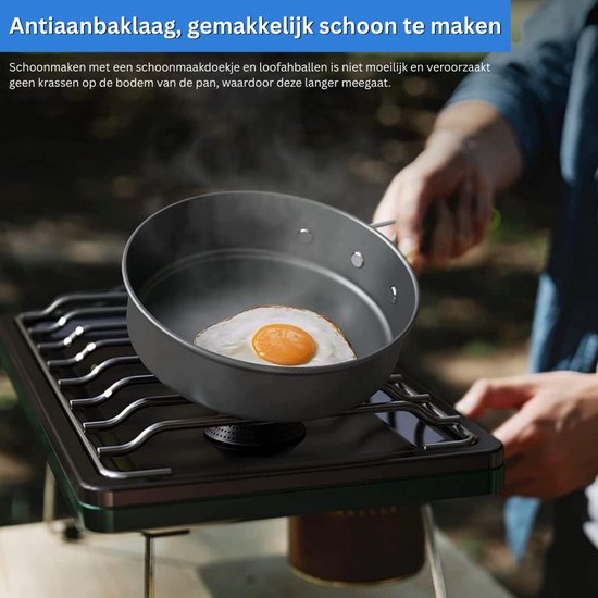 ZRSS® Camping Pannenset Aluminium - Kookset - Kamperen - Campingpan - 12-delige set — afbeelding 4