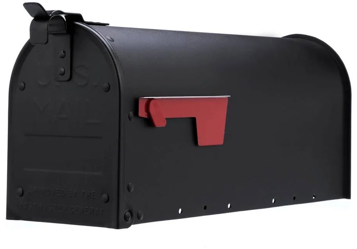 Amerikaanse brievenbus / US mailbox Admiral Zwart Aluminium