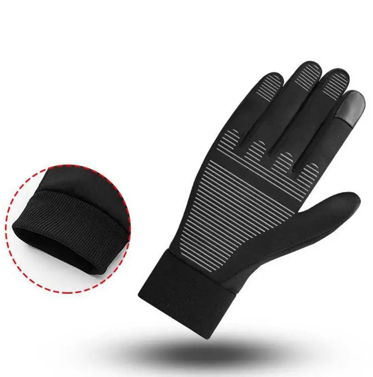USB verwarmde motorhandschoenen maat L – Waterdichte, winddichte full finger handschoenen met touchscreen – Warme winterhandschoenen voor Motor Scooter Fiets, Winter. – foto 3