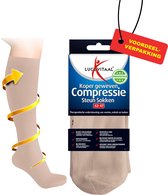 Koper Geweven Compressie Steun Kousen (Skin) 36-41