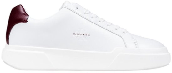 Leather Lace-Up Sneakers with 100% Leather Composition - White