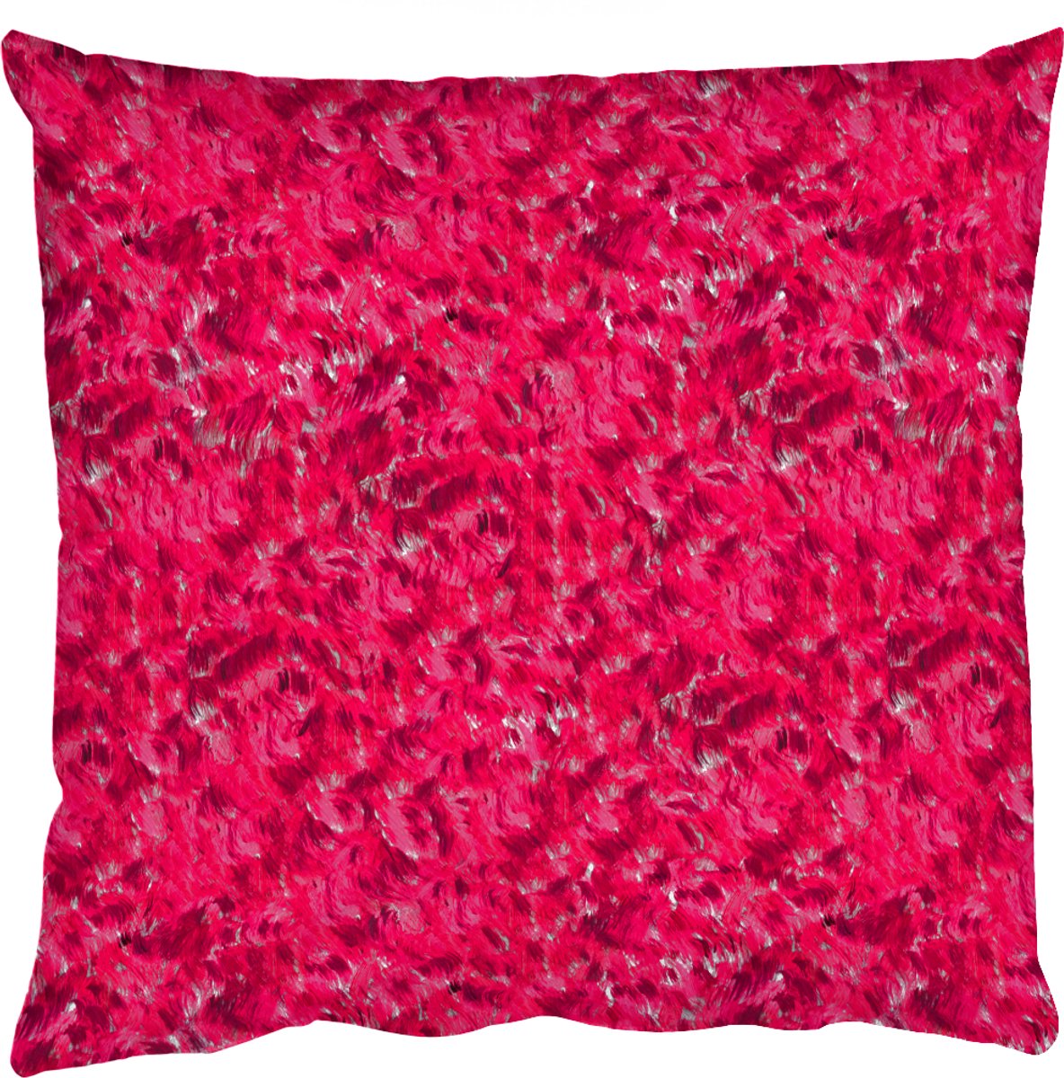 Sierkussens - Kussentjes Woonkamer - 50x50 cm - Vloeiend - Verf - Texturen - Rood