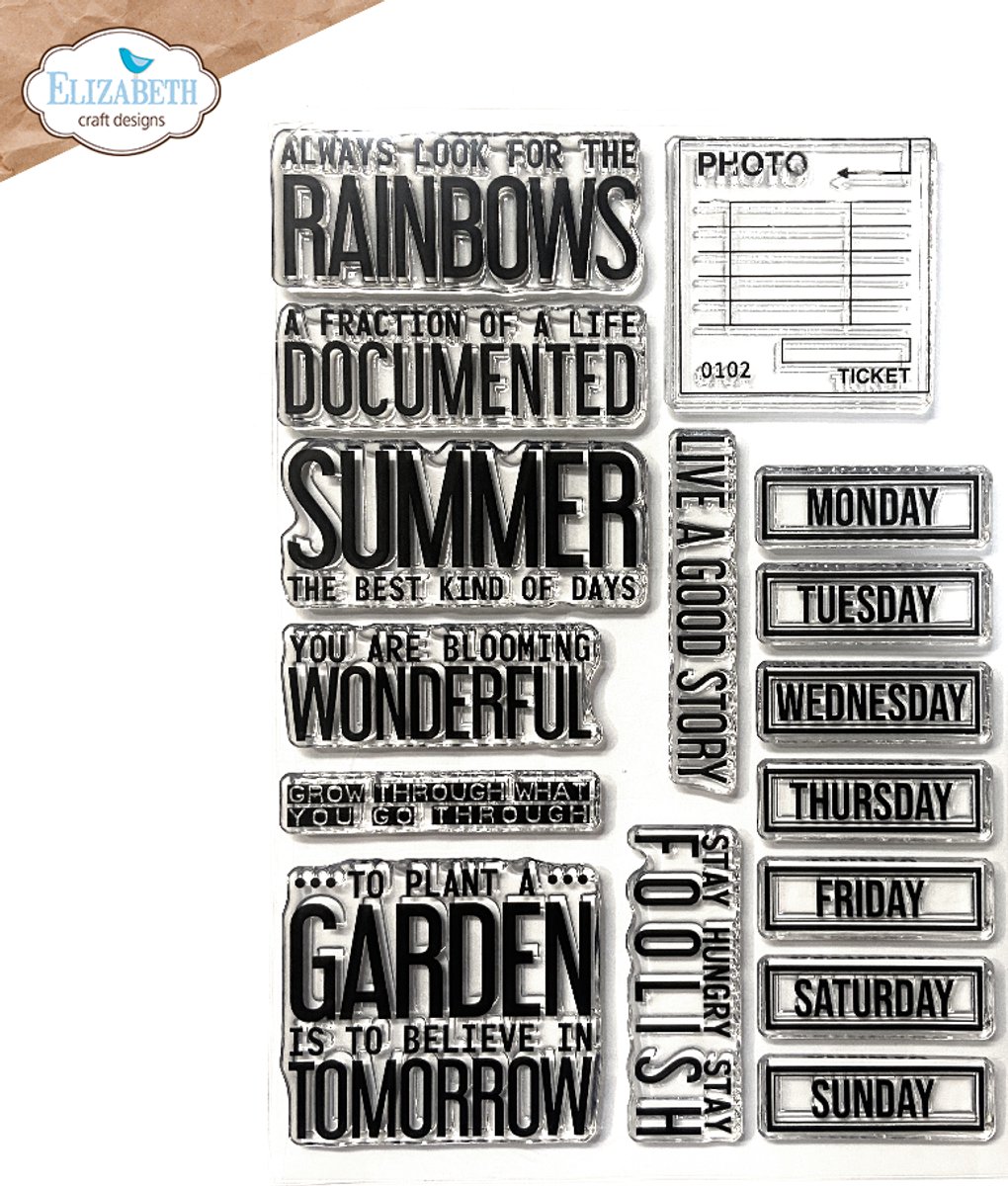 ECD Clear stamps A5 - Best kind of days
