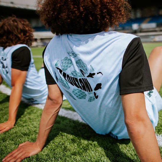 Maillot de foot d'été Touzani pour garçon - bleu clair - Hikarimono