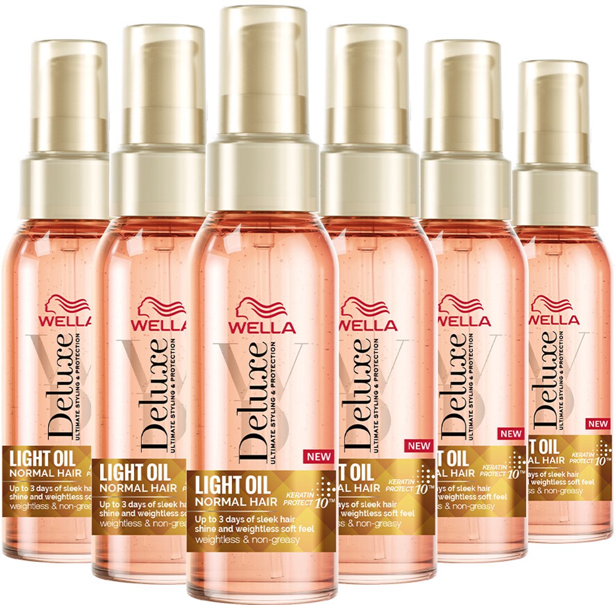 6x Wella Deluxe Oil Light 100 ml