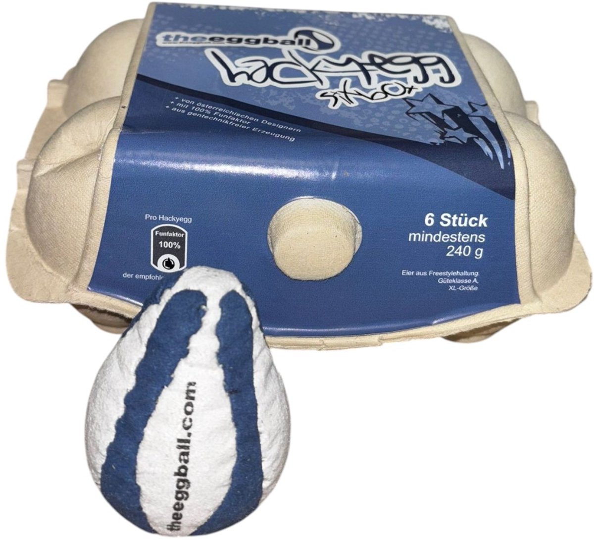 Stressballetjes Eggball Mini Set 6st.