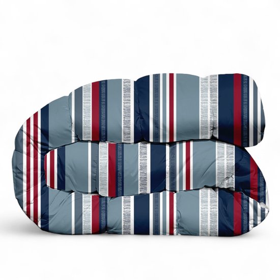 Dekbed bedrukt - Zonder hoes ( 2 in 1 ) - Tweezijdig - 1 persoon - 140 x 200 cm - RaceLines