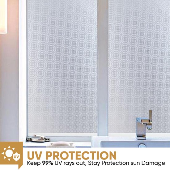 Glaswereld-Film pour fenêtre HR++120x1000cm-Résistant au soleil et isolant-Anti-intimité-Statique-Bulle-Raclette incluse