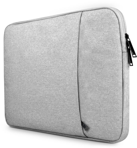 Laptophoes - Geschikt voor 15.6 / 16.3 / 17 inch - 3-laags bescherming - Laptop Sleeve - Laptop Cover - 2 afsluitbare vakken - Grijs