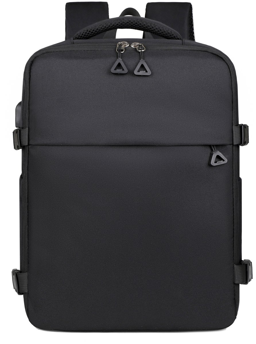 Geweo Handbagage 40x30x20 - Rugzak - Underseater - Reistas - Transavia, TUI, Wizzair, Eurowings, Easyjet -Reistassen - Weekendtas Dames & Heren - Lichtgewicht - 15.6inch Laptopvak - Zwart