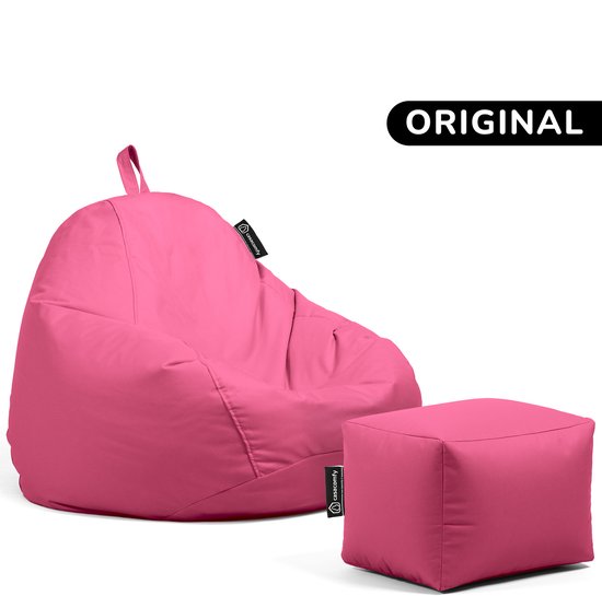Casacomfy – Pear Original – Zitzak met Voetenbankje – Roze – Waterbestendig