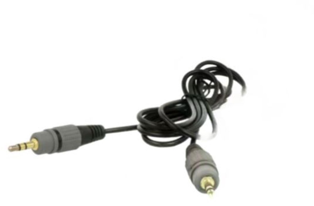 Easyfiks Jack Kabel Jack 3.5mm Stereo Male - Jack 3.5mm Stereo Male 1.5 Meter, Zwart,