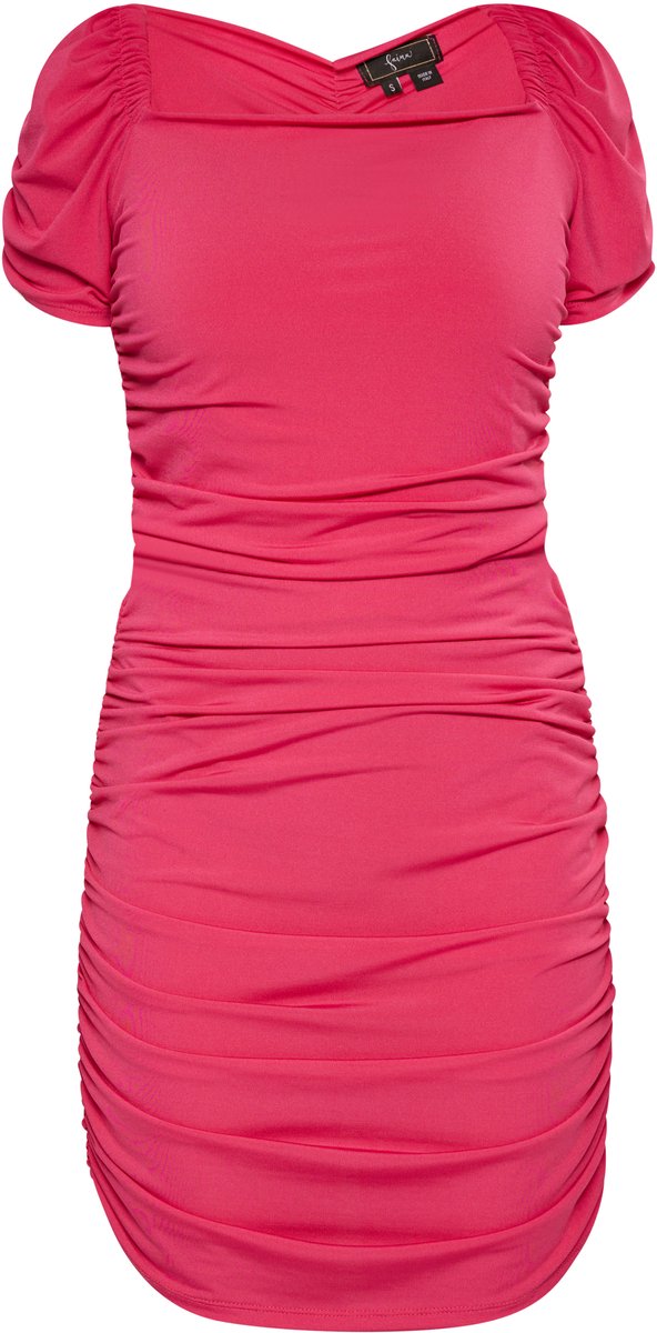 Faina Mini-jurkje met korte mouwen roze