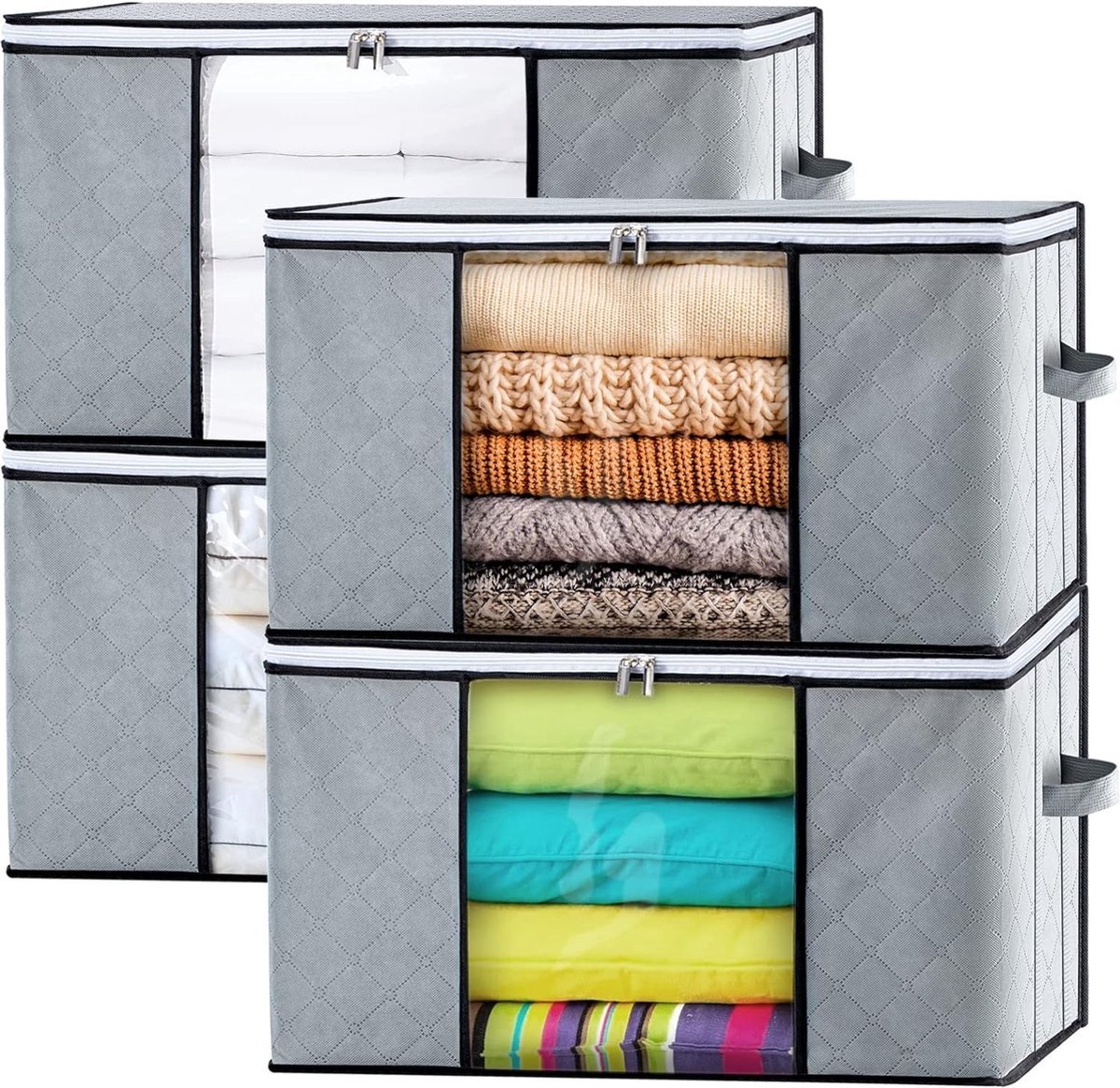 Hoogwaardige Opbergtas voor Kleding - 4 Stuks - Organizer voor Dekbed