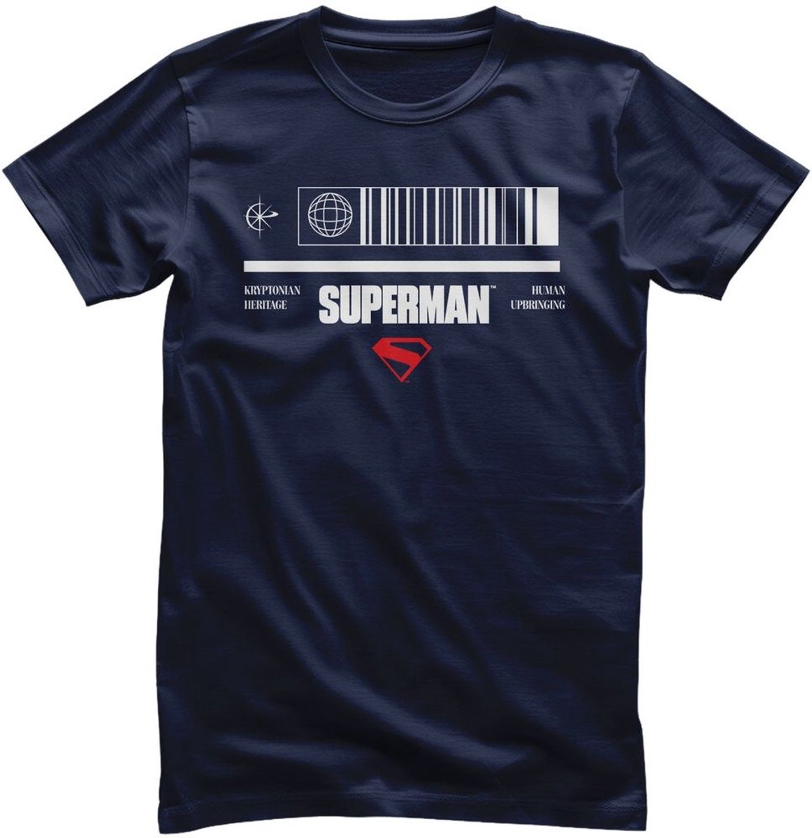 Superman T-shirt met barcode WB-1-SUPMOV002