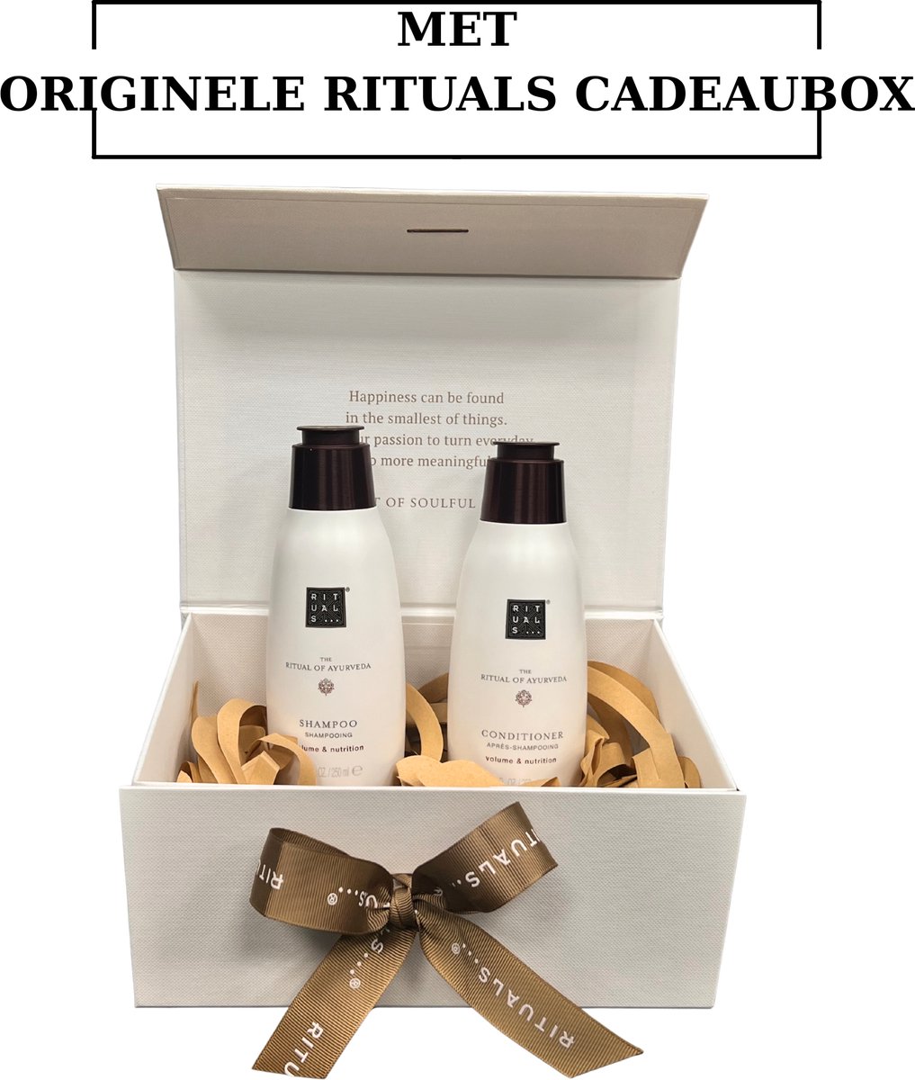 Rituals - Ayurveda - Geschenkset - Shampoo 250 ml + Conditioner 250 ml in Originele RITUALS Cadeaubox