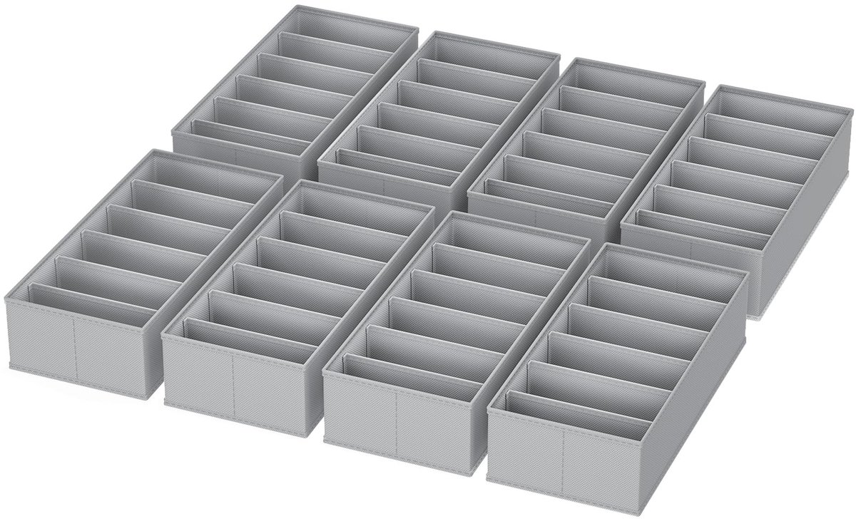 Azomor® Set van 8 Opvouwbare Lade Organizers voor Kleding en Accessoires