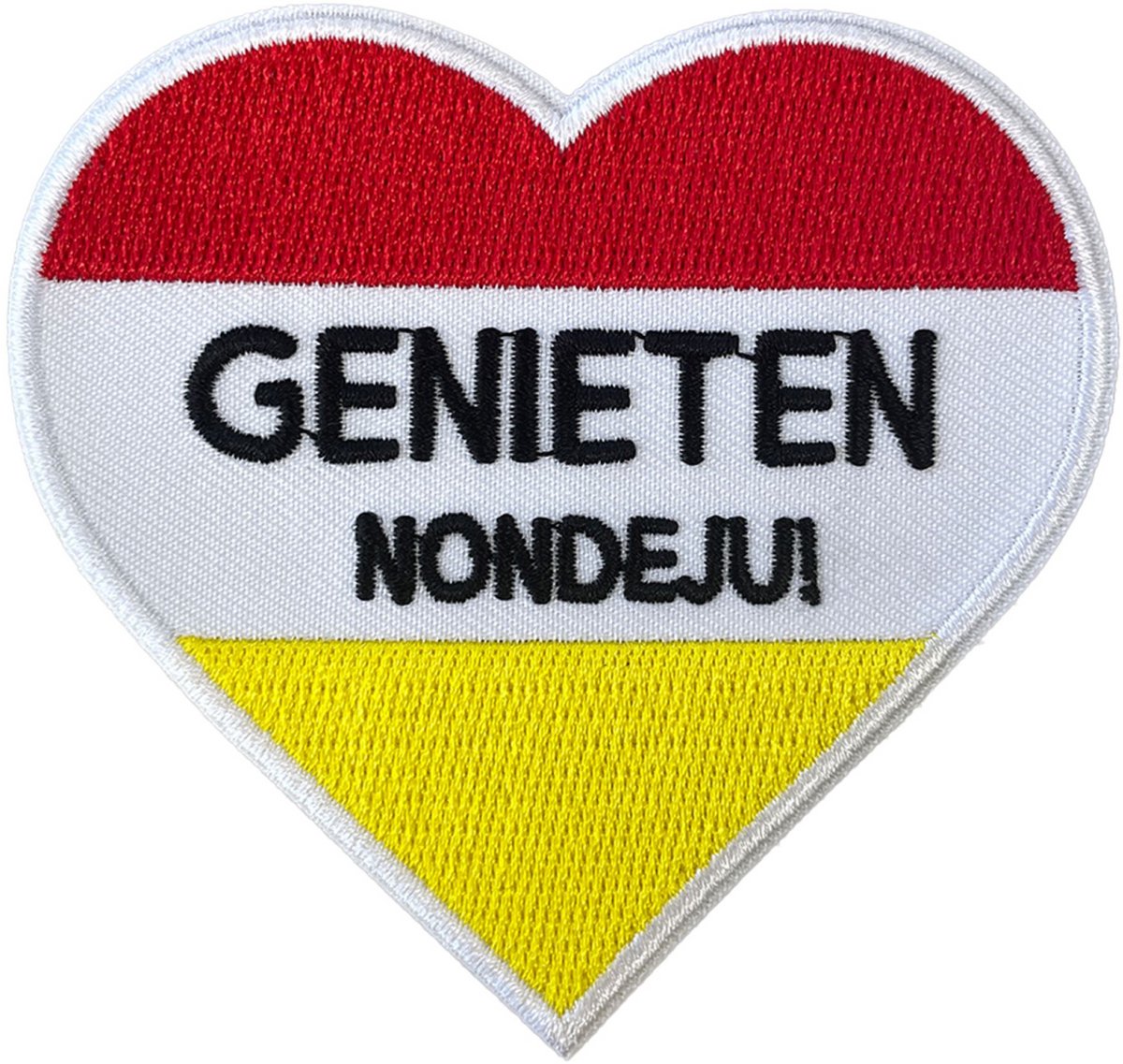 Oeteldonk embleem – Hart – Genieten nondeju!