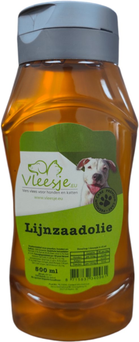 Lijnzaadolie fles 500 ML