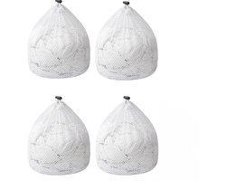 Allecto Plus - Set van 4 herbruikbare waszakken 40 x 30 cm - Voor kleding, wasgoed, beha, sokken en ondergoed