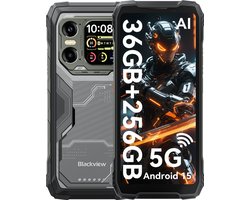 Blackview XPLORE 1 - Robuuste Smartphone - 5G - 36GB RAM - 256GB ROM - 20000mAh - 6.78 inch - Robuuste Telefoon - Nachtzicht - Android 15 - NFC - GPS - Zwart