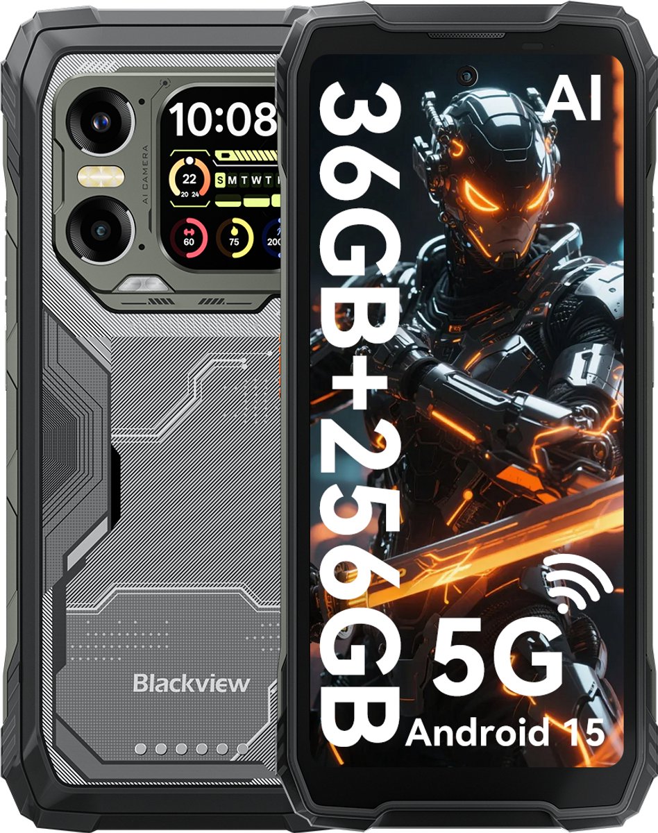 Blackview XPLORE 1 - Robuuste Smartphone - 5G - 36GB RAM - 256GB