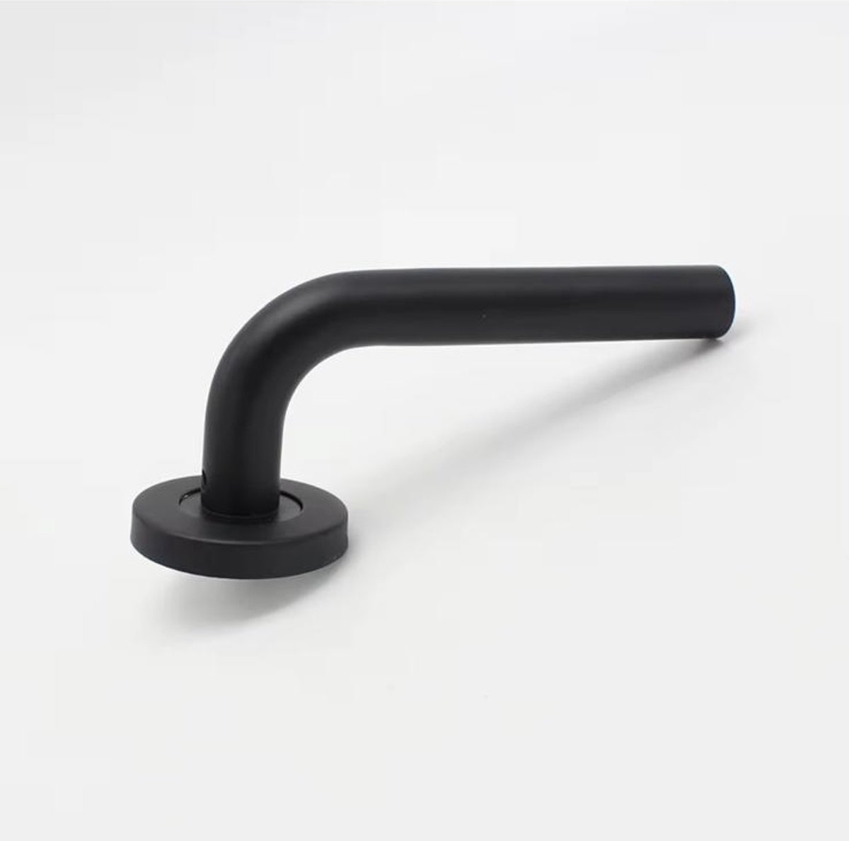 Ronde Deurklink met rosace voor binnendeuren | Zwart | Stevige borgveer & modern design