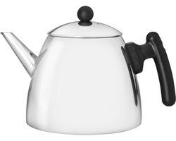 Bredemeijer - Theepot Duet Classic dubbelwandig - 1,2L - RVS - Zwart beslag