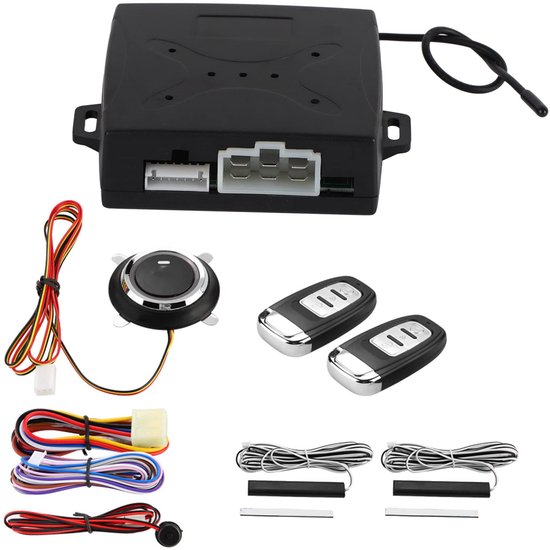 Kit D'alarme Centrale Voiture 12V Avec Télécommande 433 MHz - Système De Verrouillage Central Universel Antivol Voiture