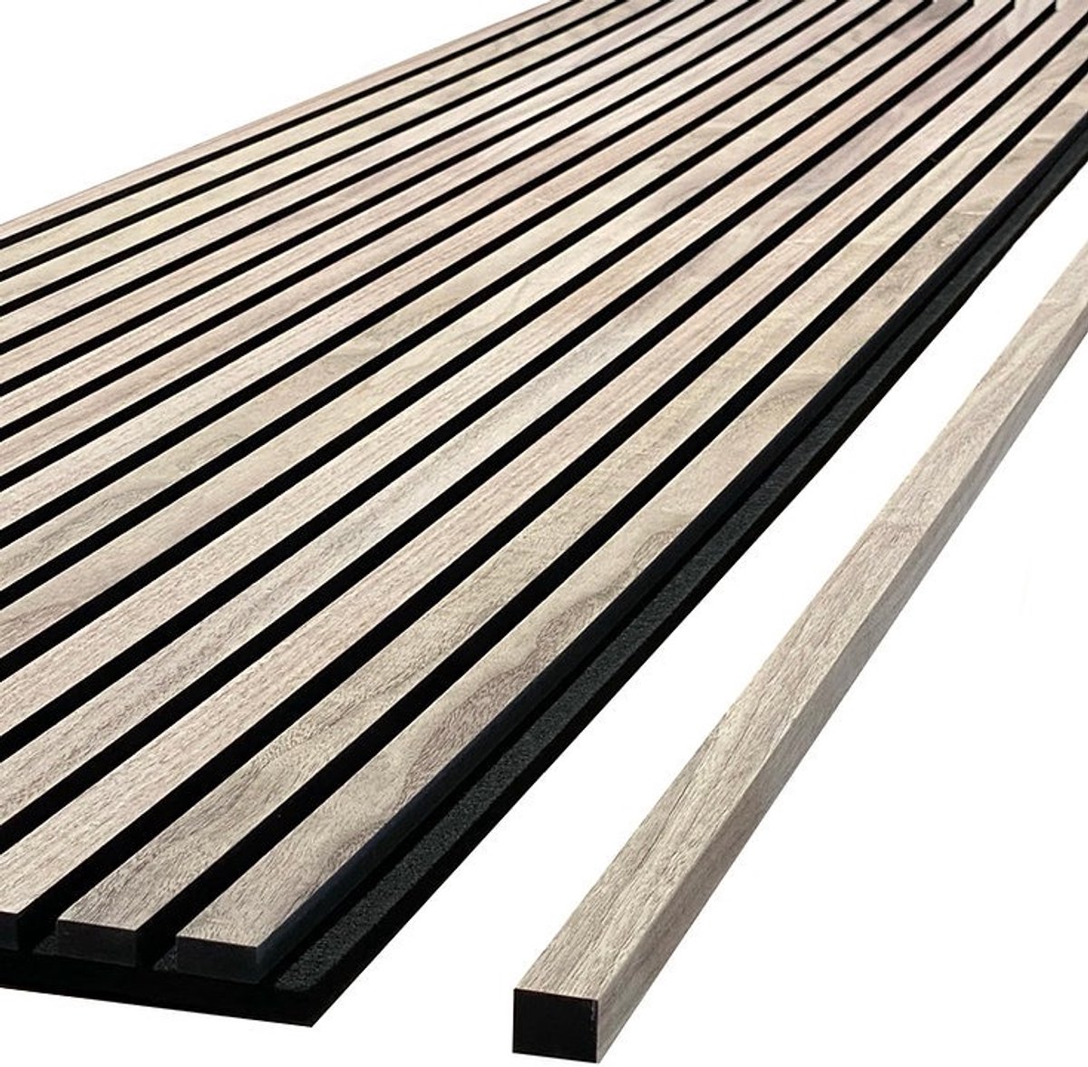 Black - Houten Eindprofiel XL - Akoestisch houten paneel WallingtonNL - Black - 2,7 x 297 cm