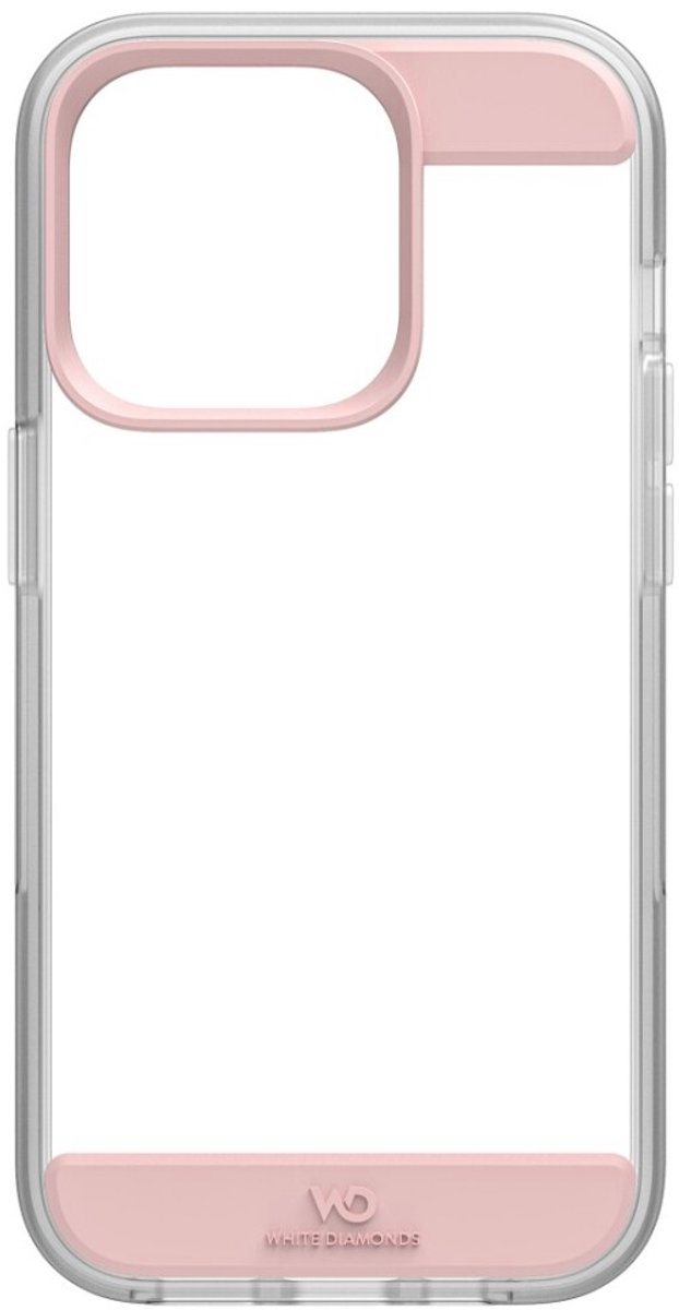 White Diamonds Air Protection Cover Voor Apple IPhone 14 Pro Rose Gold
