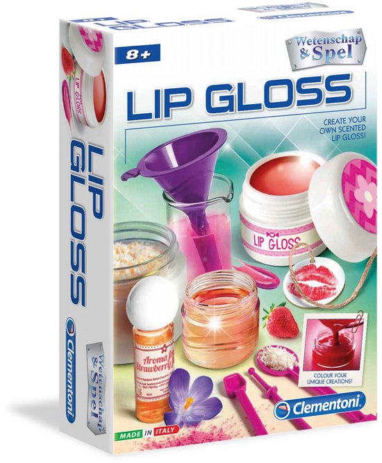Clementoni Wetenschap & Spel - Lip Gloss - Experimenteerdoos - Lipgloss voor Kinderen - 8+ Jaar